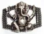 Preview: Design Belt Buckle Ganesha Hindu deity - Made in Italy - frontview